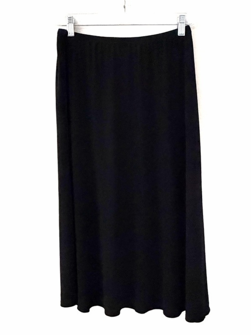 Nina Leonard Black Women's Midi Skirt
